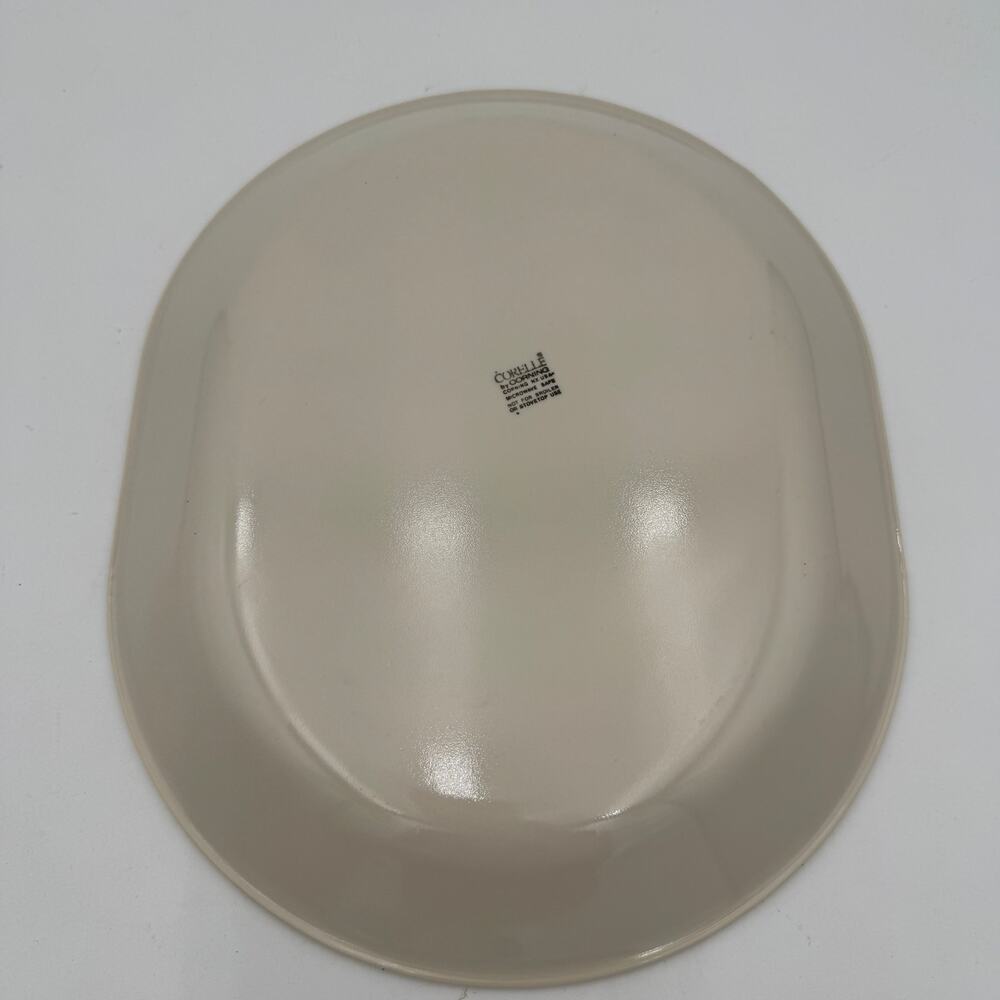 Vintage 12" Oval Serving Platter Country Violets by Corelle, Corning - Picture 4 of 7